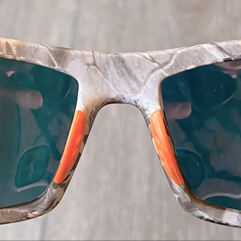 NEW! Polarized Sunglasses Wraparound Unisex 100% UV Protection Camo Orange Lens